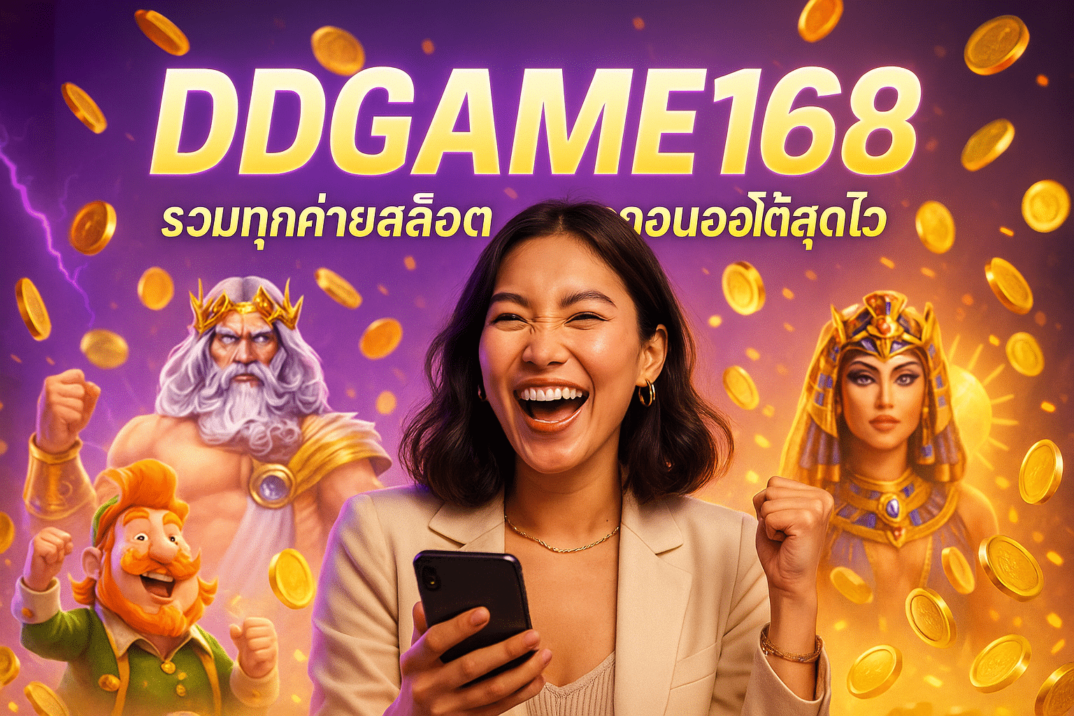 DDGAME168 รวมทุกค่ายสล็อต ฝากถอนออโต้สุดไว