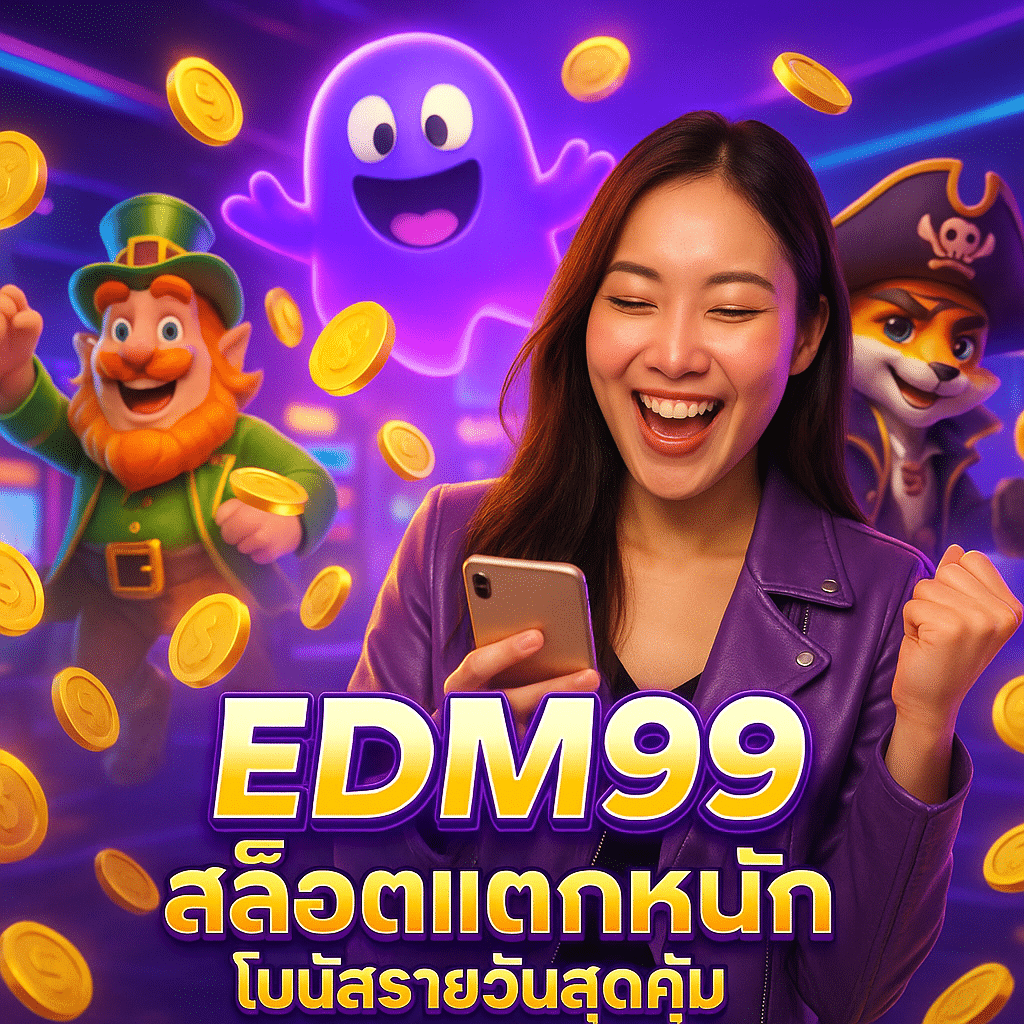 EDM99 สล็อตแตกหนัก โบนัสรายวันสุดคุ้ม