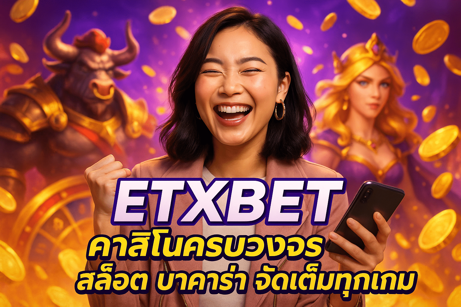 ETXBET คาสิโนครบวงจร สล็อต บาคาร่า จัดเต็มทุกเกม