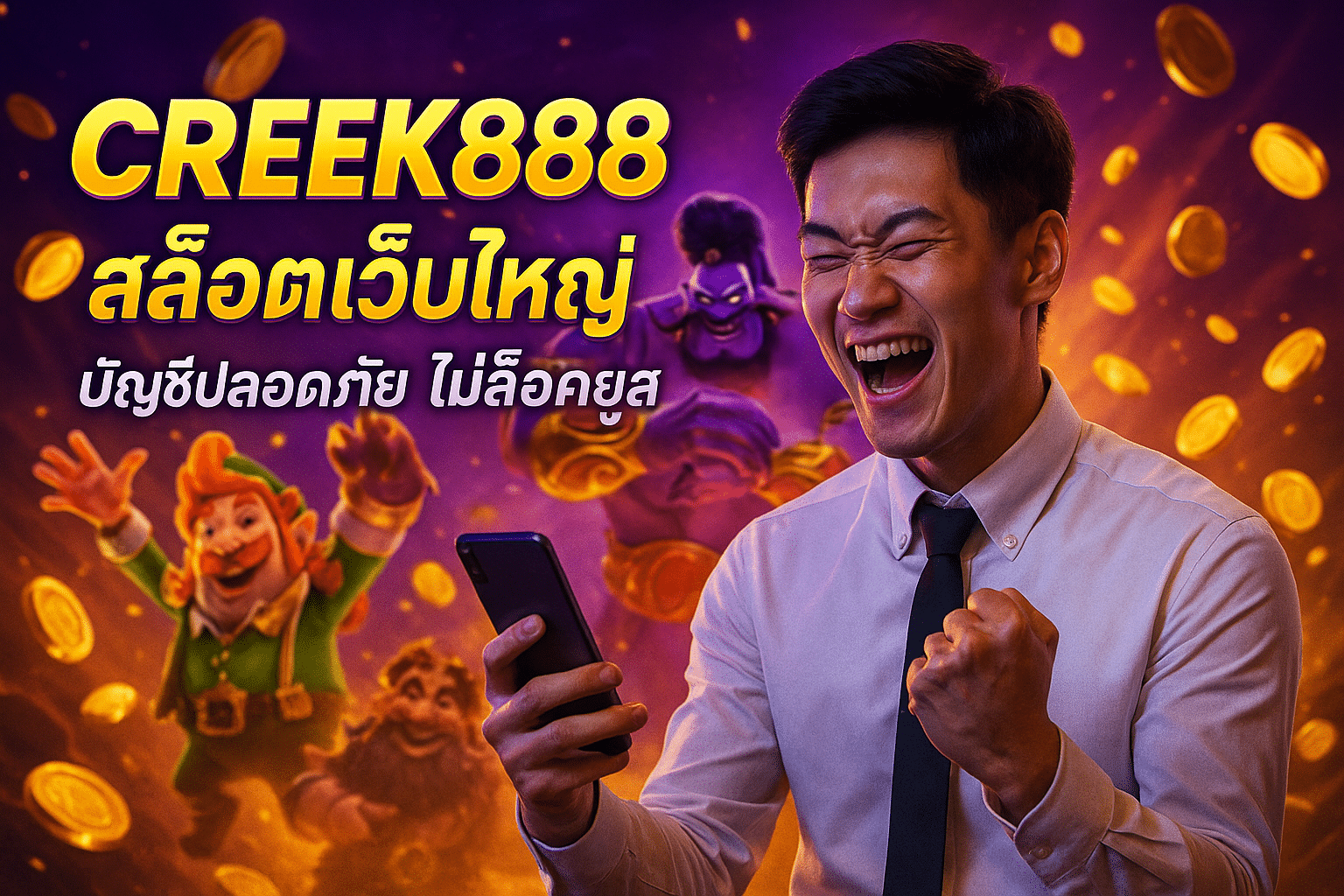 CREEK888 สล็อตเว็บใหญ่ บัญชีปลอดภัย ไม่ล็อคยูส