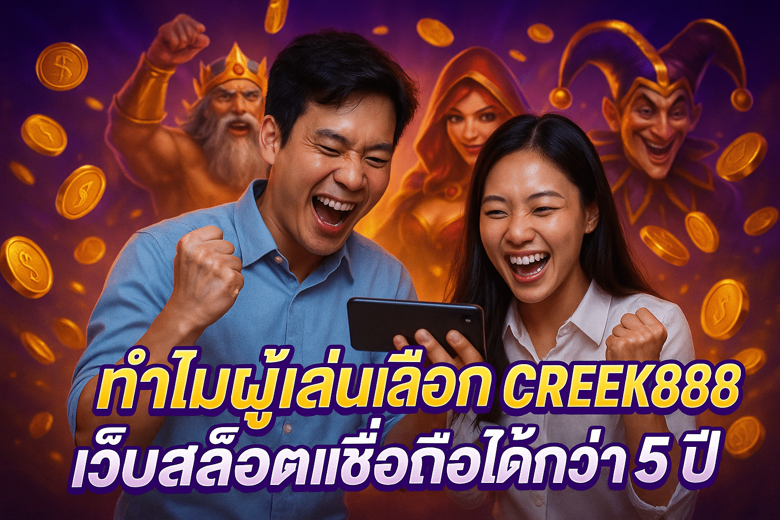 ทำไมผู้เล่นเลือก CREEK888 เว็บสล็อตเชื่อถือได้กว่า 5 ปี