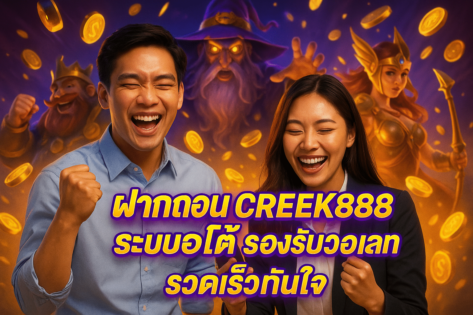 ฝากถอน CREEK888 ระบบออโต้ รองรับวอเลท รวดเร็วทันใจ